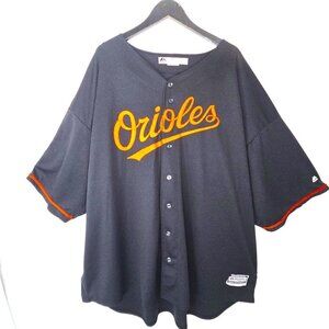 Vintage Majestic Orioles Black Orange Machado Baseball Cool Base Jersey Size 6X